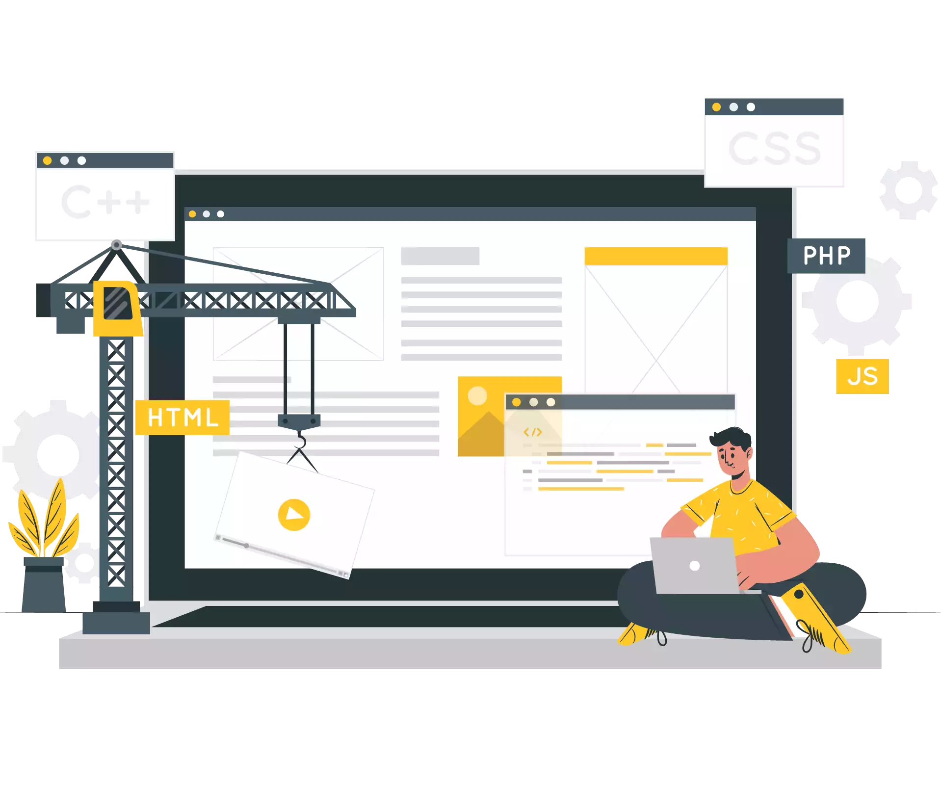 طراحی گرافیکی سایت با UI مدرن و واکنش‌گرا