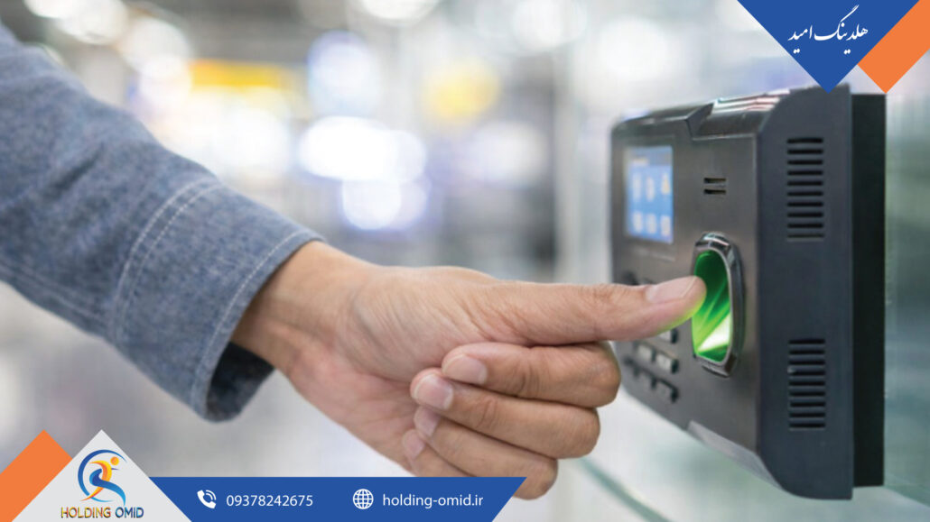 دستگاه حضور و غیاب اثر انگشتی با نمایشگر و سنسور اثر انگشت